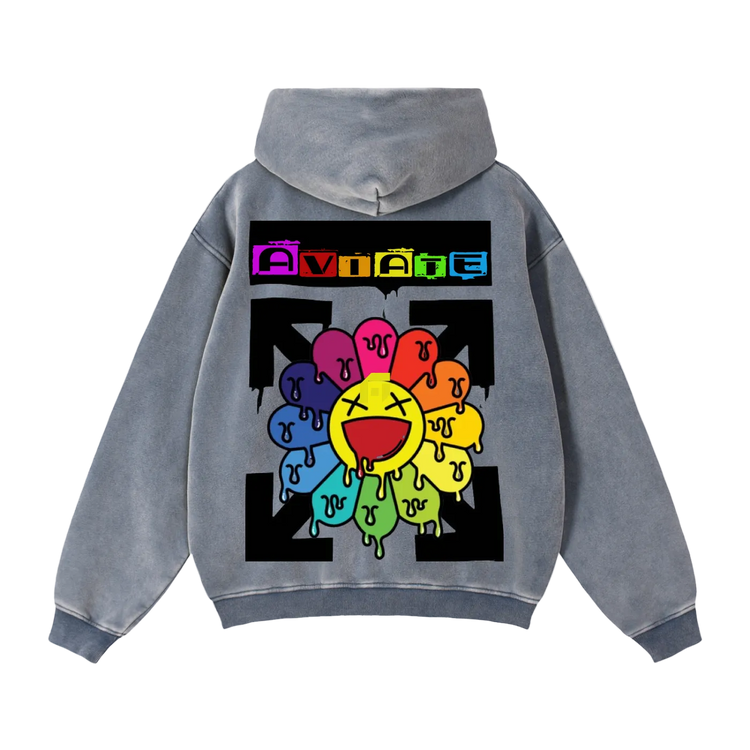 Zip-Through Boxy Fleece Hoodie