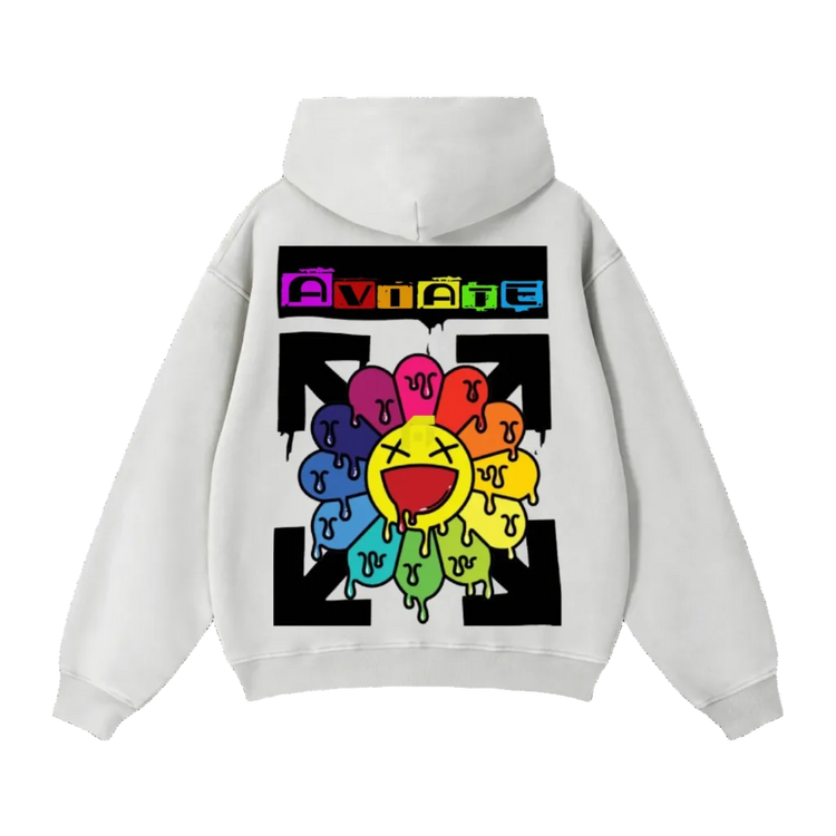 Zip-Through Boxy Fleece Hoodie